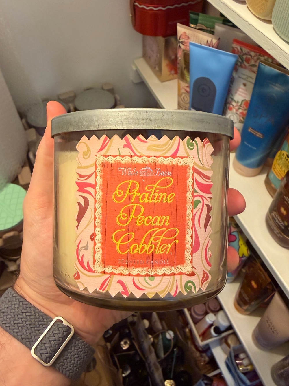 White Barn Praline Pecan Cobbler 3-Wick Candle